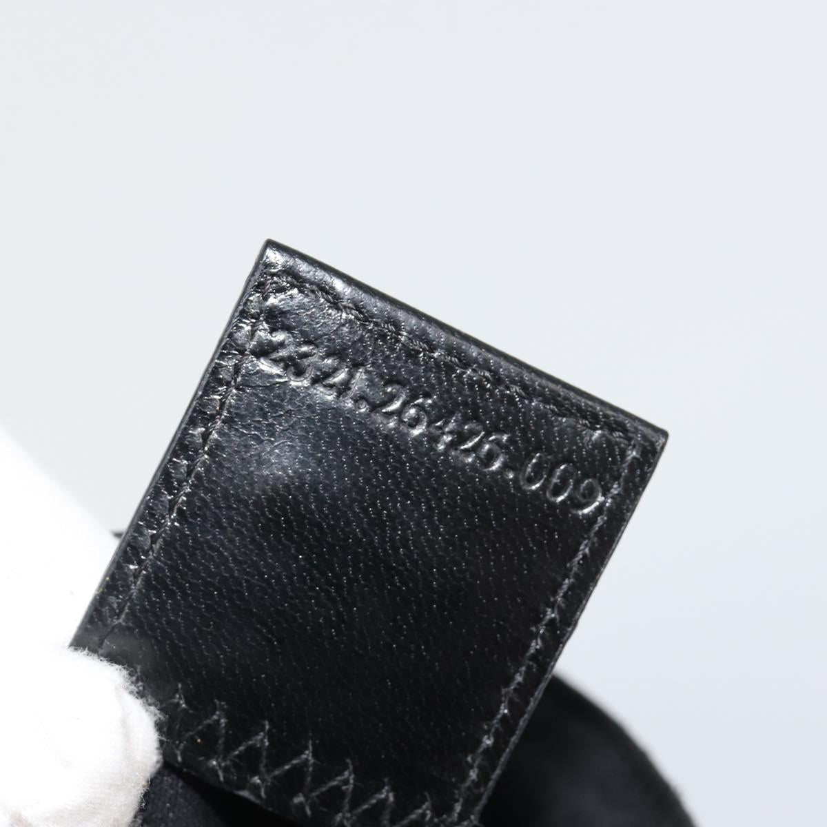FENDI Hand Bag cotton Black Silver Auth mr2595