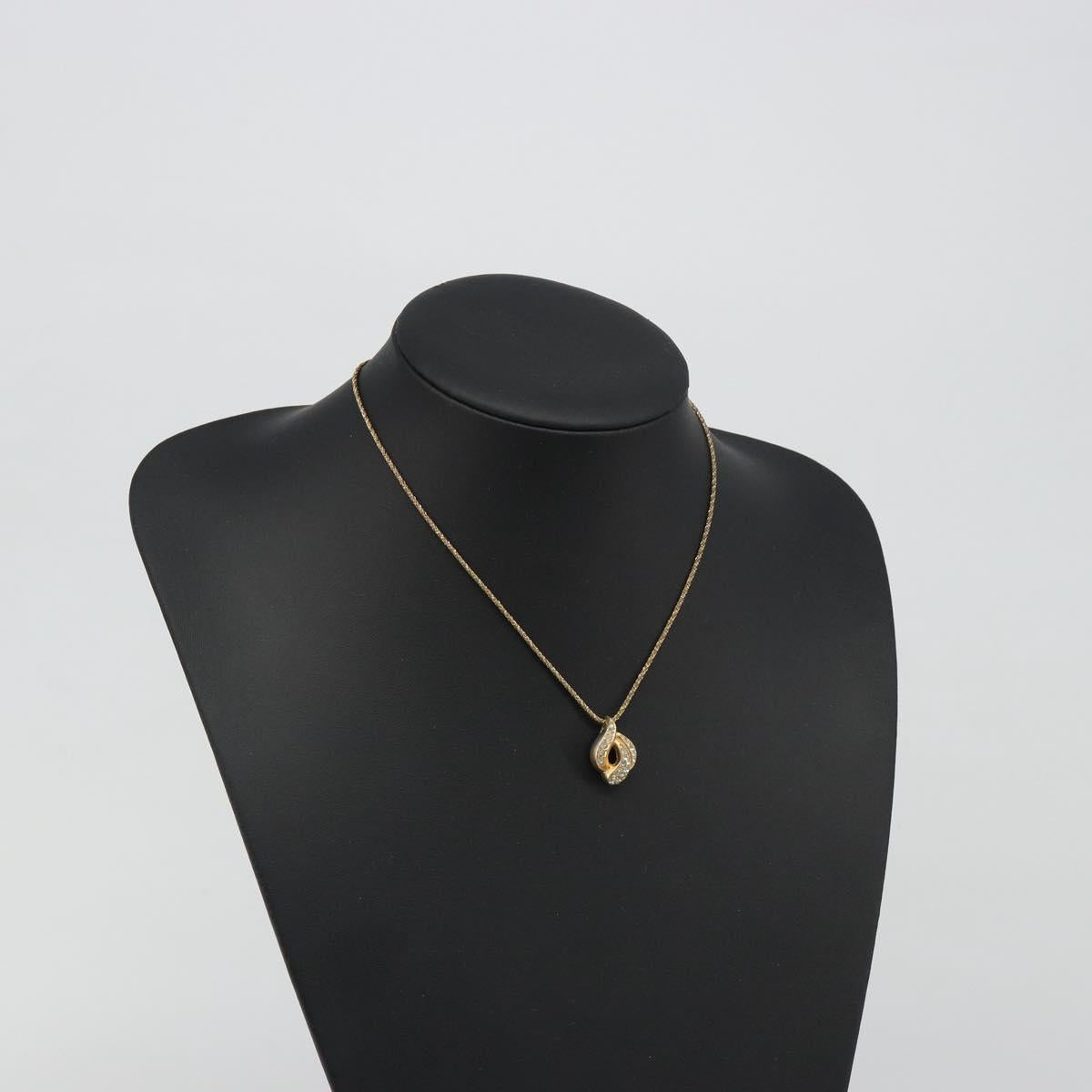 Christian Dior Necklace metal Gold Auth mr2612