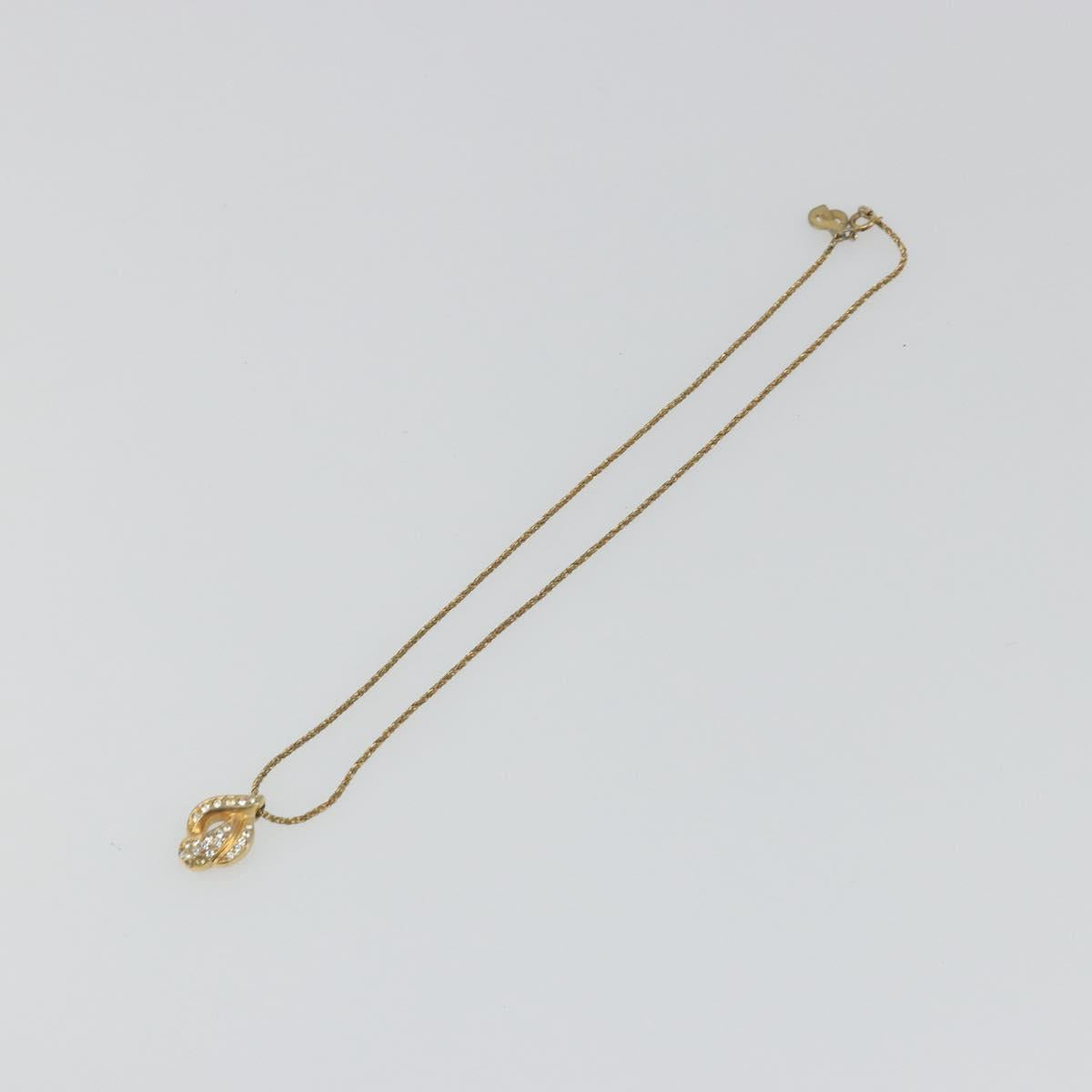 Christian Dior Necklace metal Gold Auth mr2612