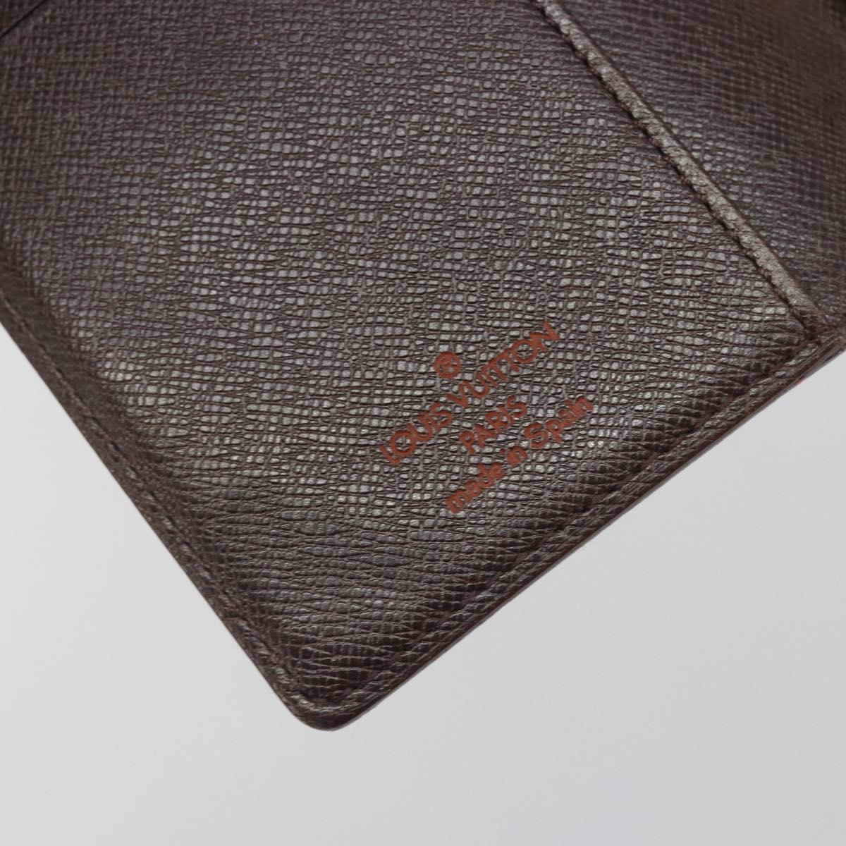 LOUIS VUITTON Damier Ebene Agenda PM Day Planner Cover R20700 LV Auth mr2618