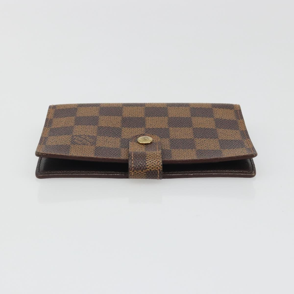 LOUIS VUITTON Damier Ebene Agenda PM Day Planner Cover R20700 LV Auth mr2618