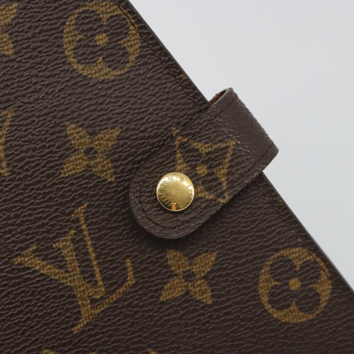 LOUIS VUITTON Monogram Agenda PM Day Planner Cover R20005 LV Auth mr2619A