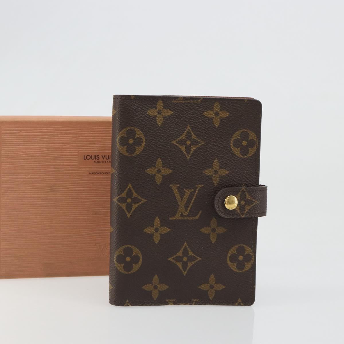 LOUIS VUITTON Monogram Agenda PM Day Planner Cover R20005 LV Auth mr2619A
