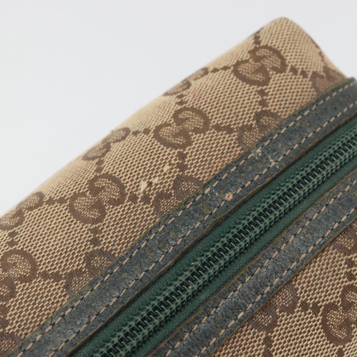 GUCCI GG Canvas Pouch Beige 29595 Auth mr2621