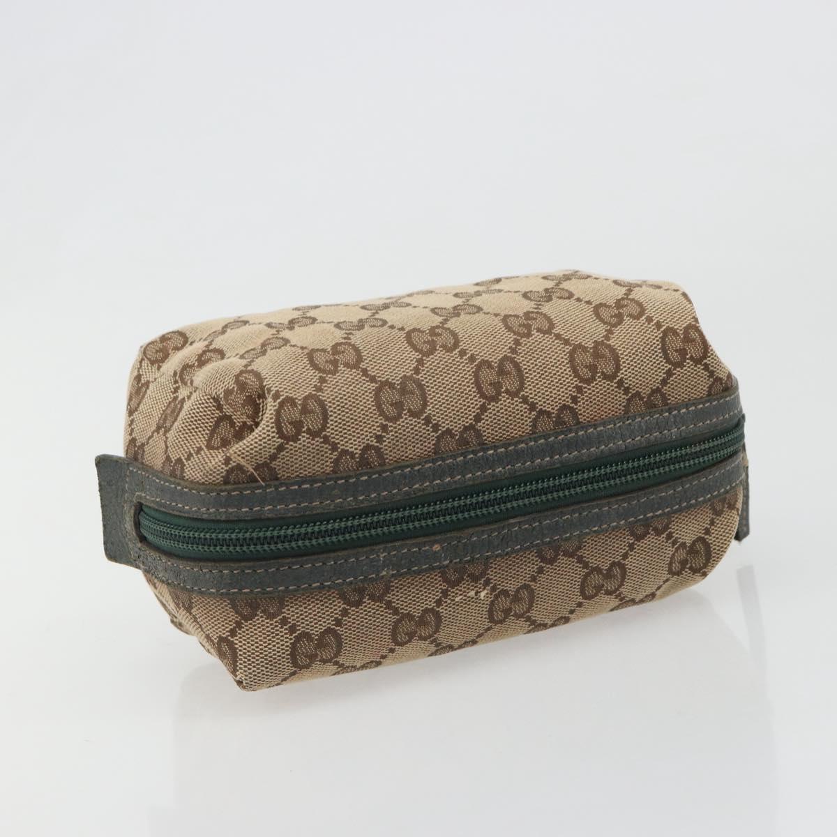 GUCCI GG Canvas Pouch Beige 29595 Auth mr2621