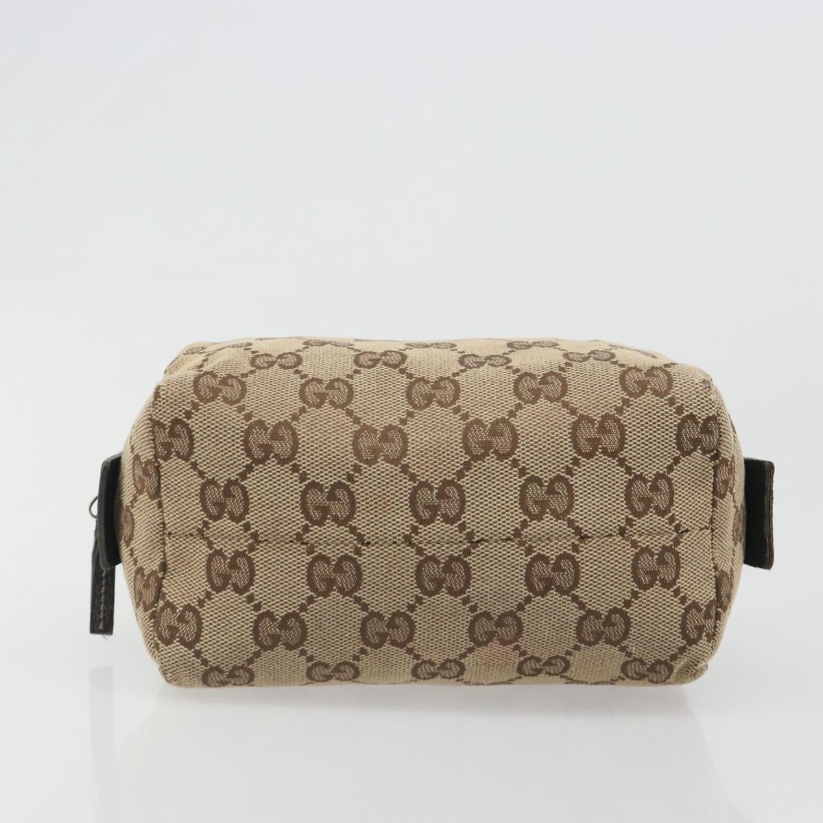 GUCCI GG Canvas Pouch Beige 29595 Auth mr2621
