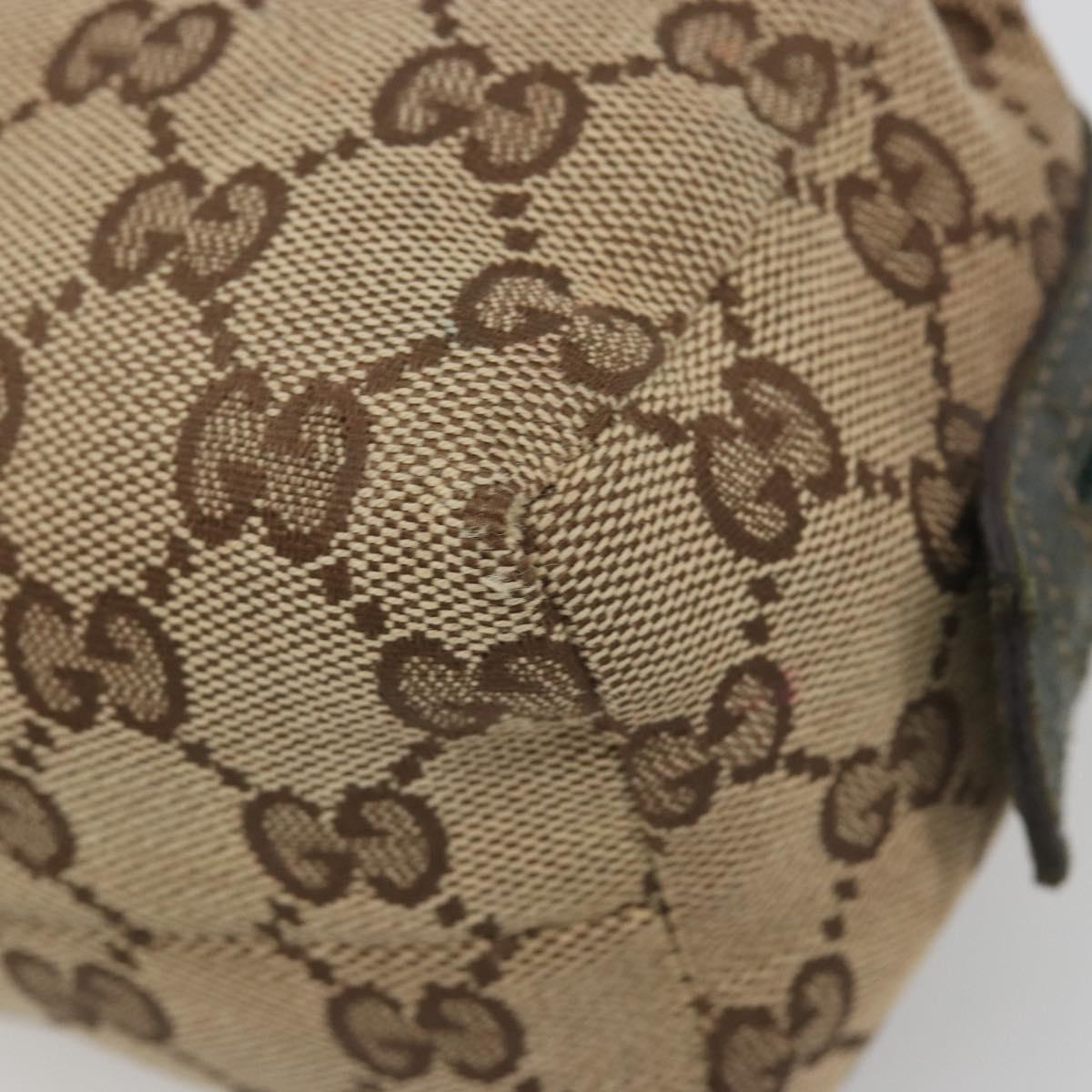 GUCCI GG Canvas Pouch Beige 29595 Auth mr2621