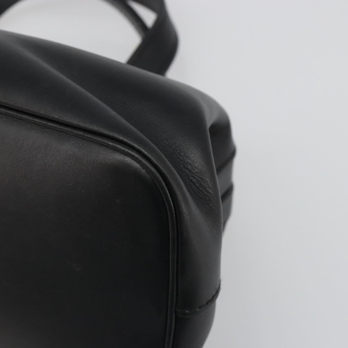 GUCCI Hand Bag Leather Black 105378 Auth mr2622A