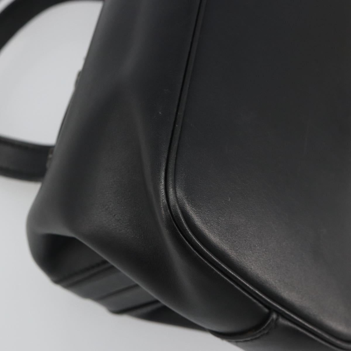 GUCCI Hand Bag Leather Black 105378 Auth mr2622A