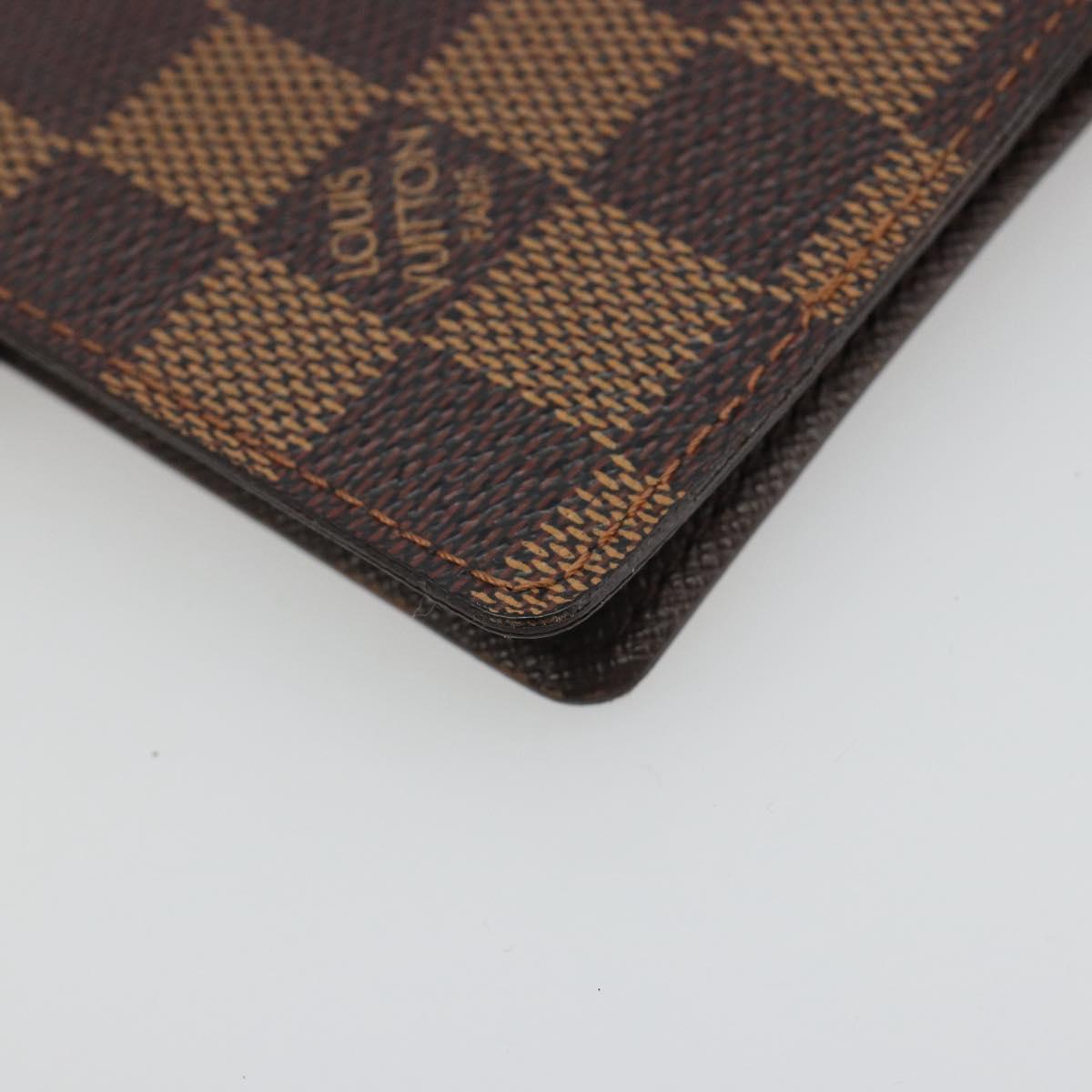 LOUIS VUITTON Damier Ebene Agenda PM Day Planner Cover R20700 LV Auth mr2623