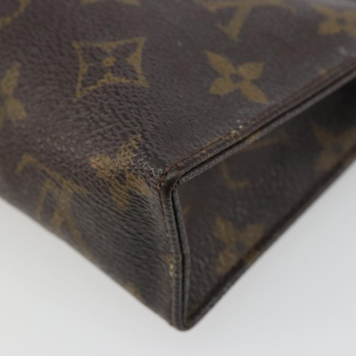 LOUIS VUITTON Monogram Poche Toilette 15 Pouch M47546 LV Auth mr2625