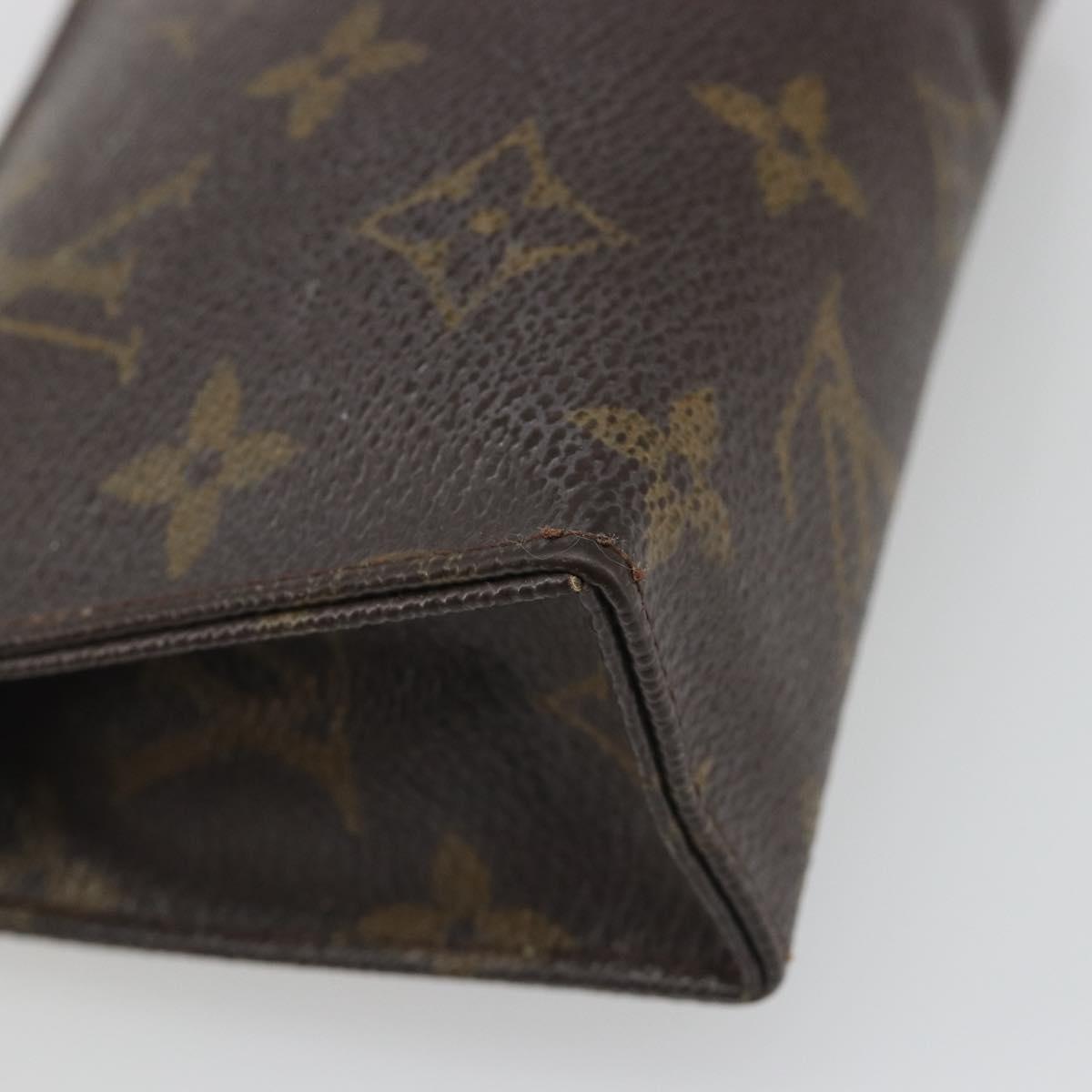 LOUIS VUITTON Monogram Poche Toilette 15 Pouch M47546 LV Auth mr2625