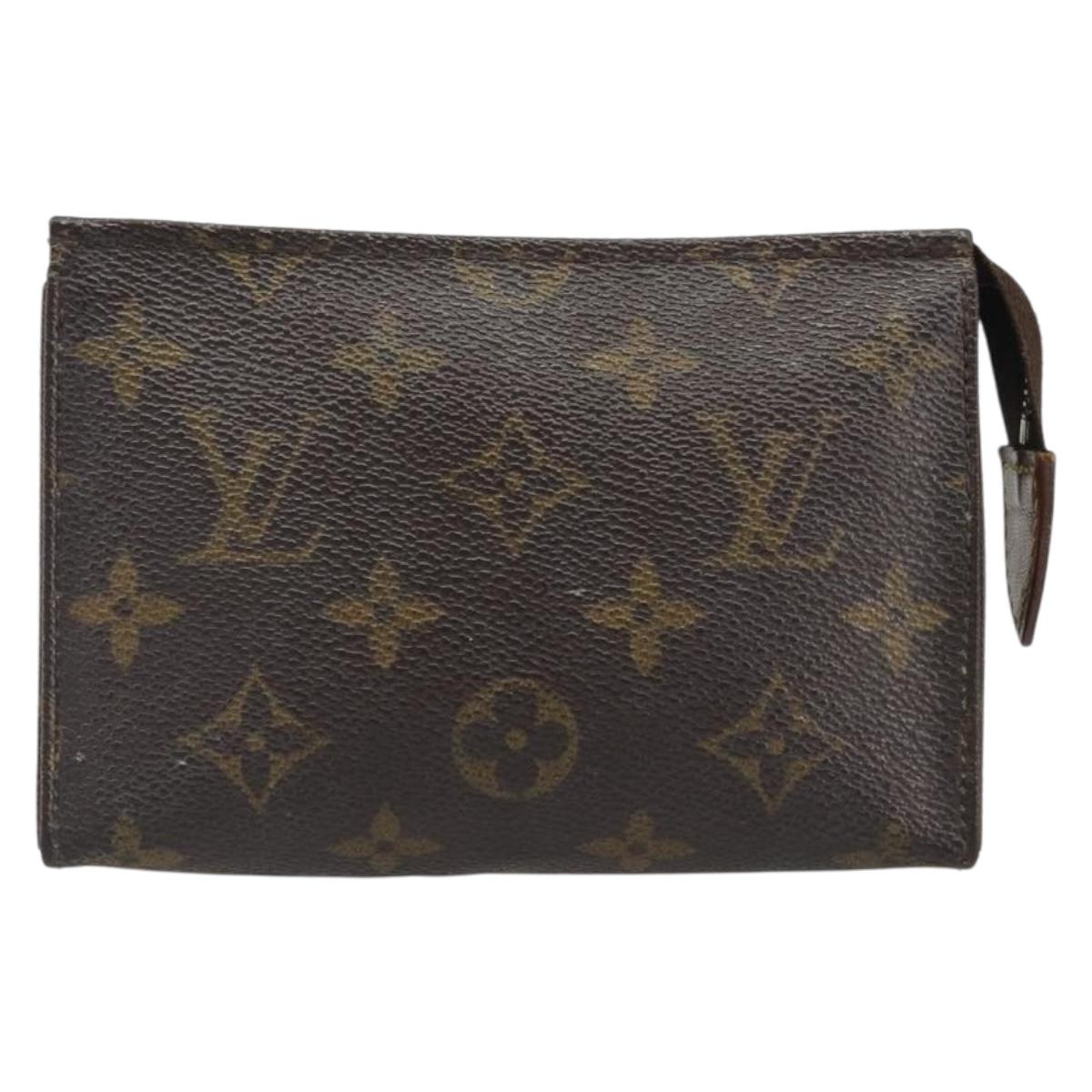 LOUIS VUITTON Monogram Poche Toilette 15 Pouch M47546 LV Auth mr2625