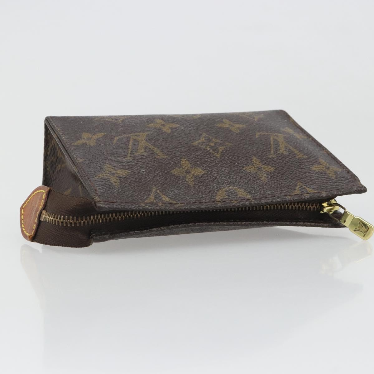LOUIS VUITTON Monogram Poche Toilette 15 Pouch M47546 LV Auth mr2625