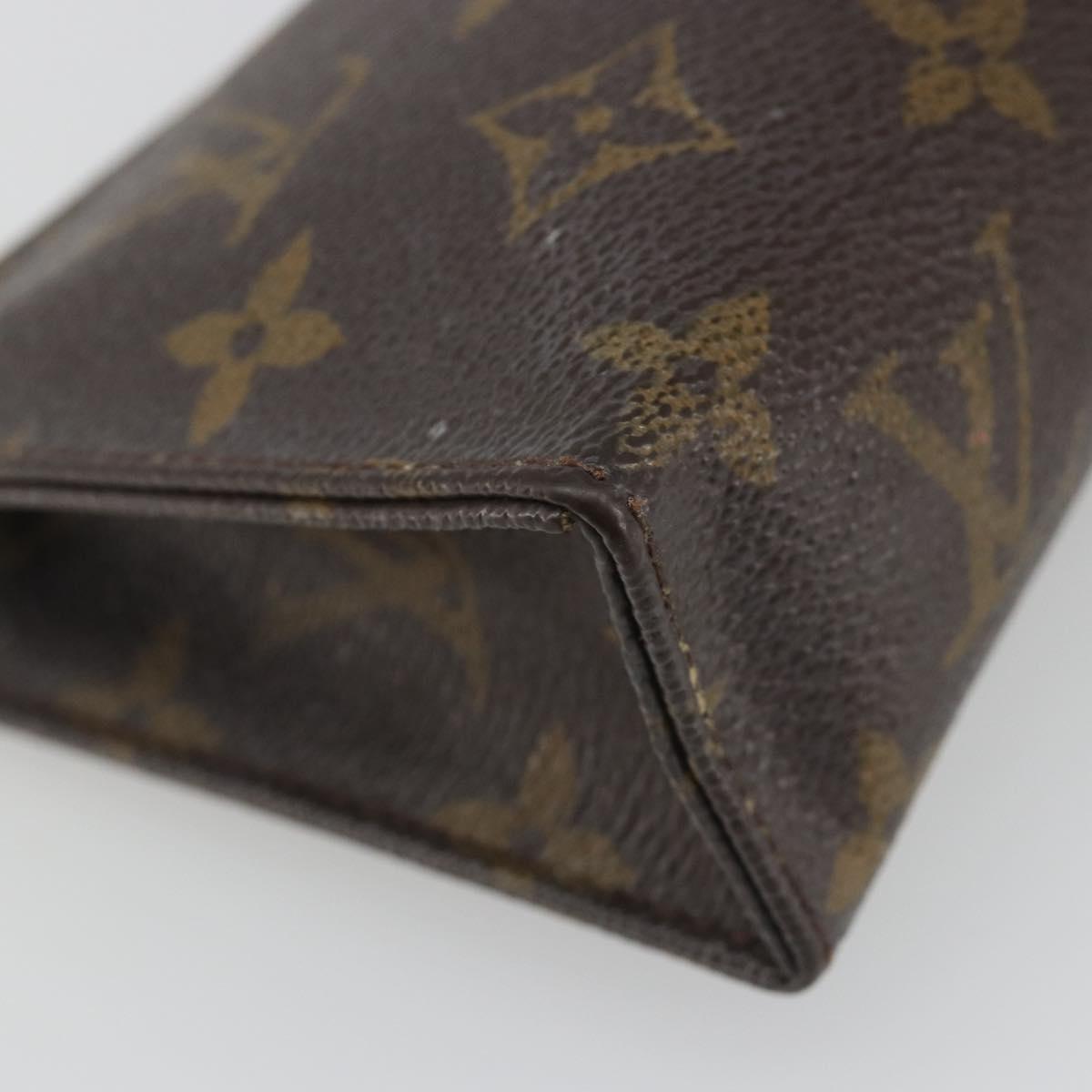 LOUIS VUITTON Monogram Poche Toilette 15 Pouch M47546 LV Auth mr2625