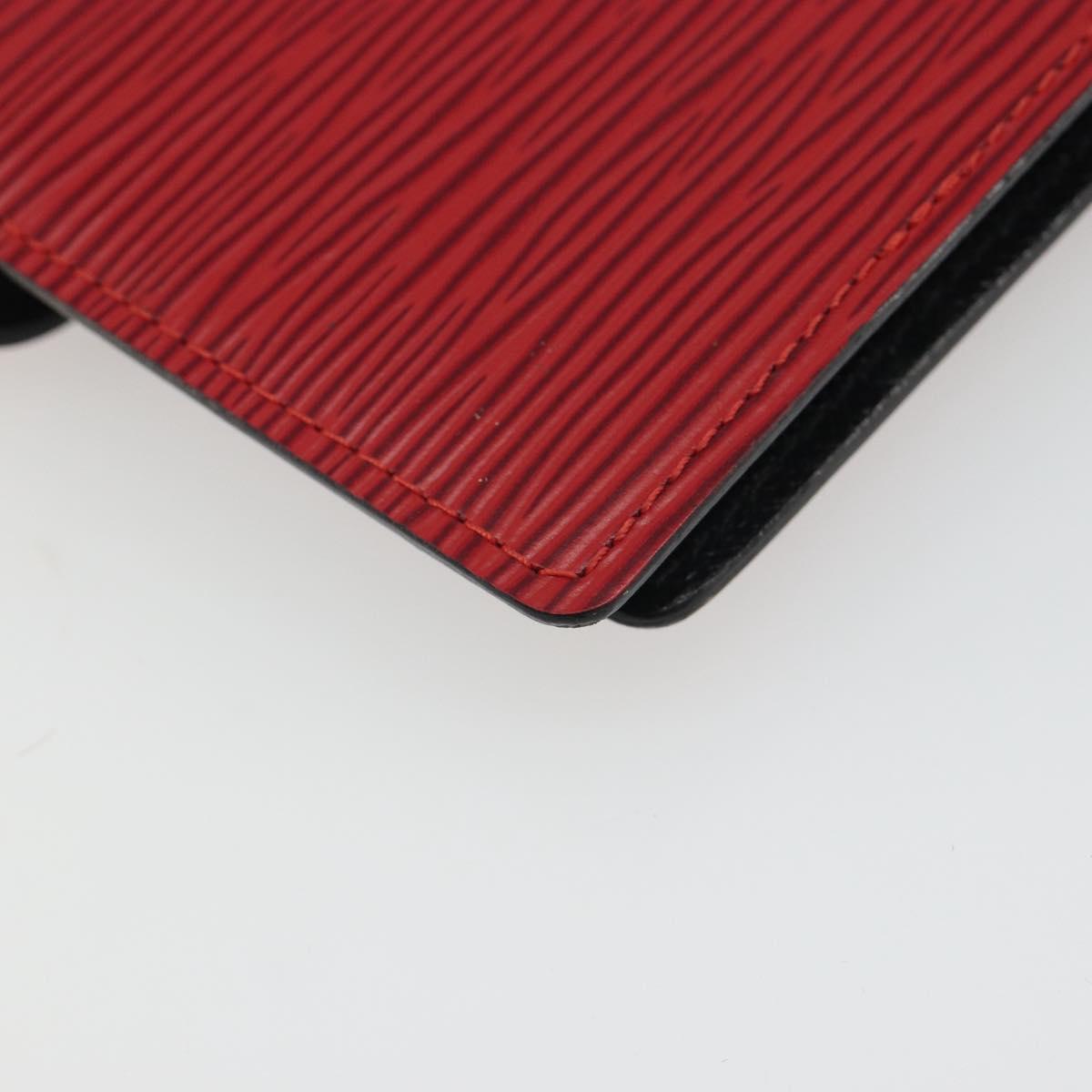 LOUIS VUITTON Epi Agenda PM Day Planner Cover Red R20057 LV Auth mr2626