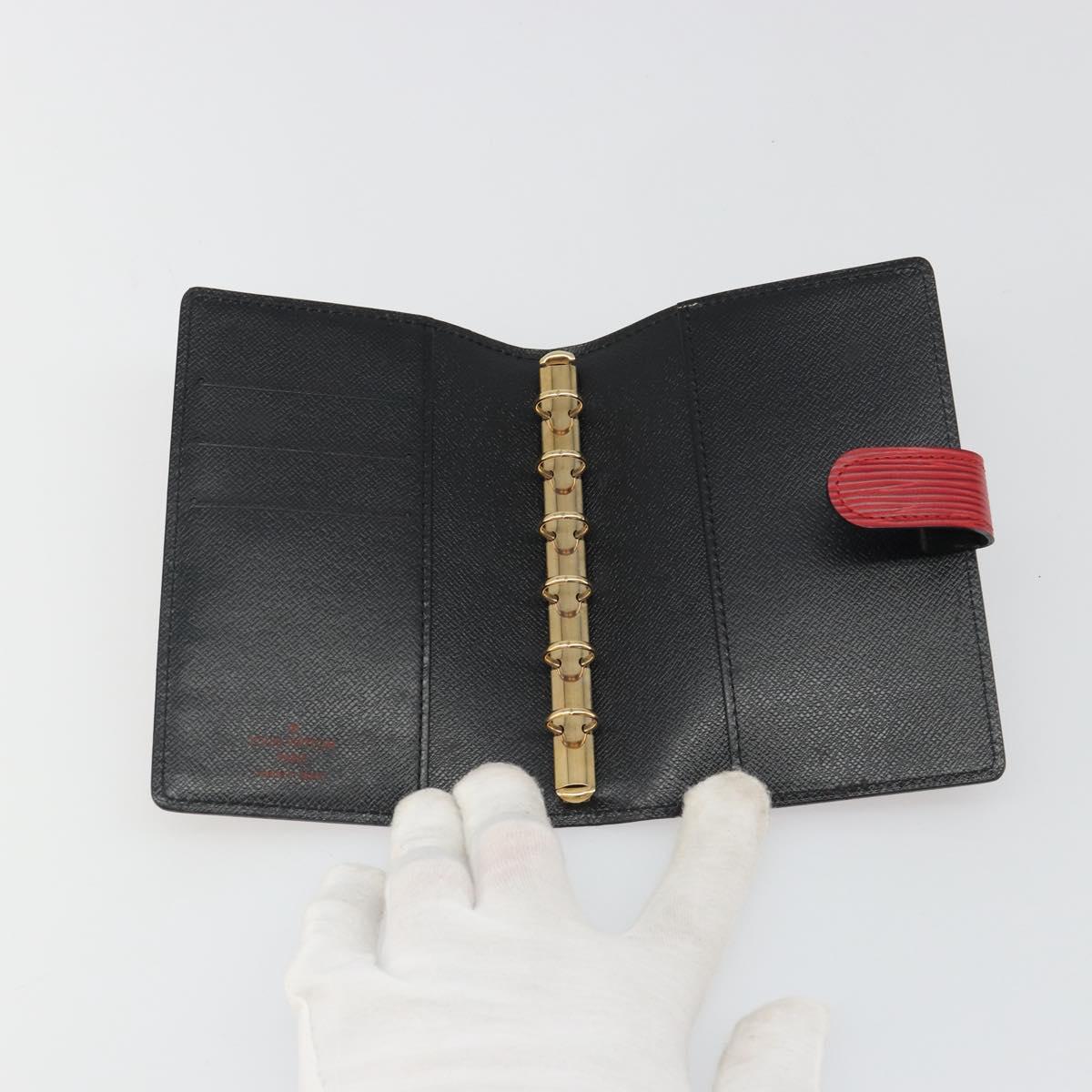 LOUIS VUITTON Epi Agenda PM Day Planner Cover Red R20057 LV Auth mr2626