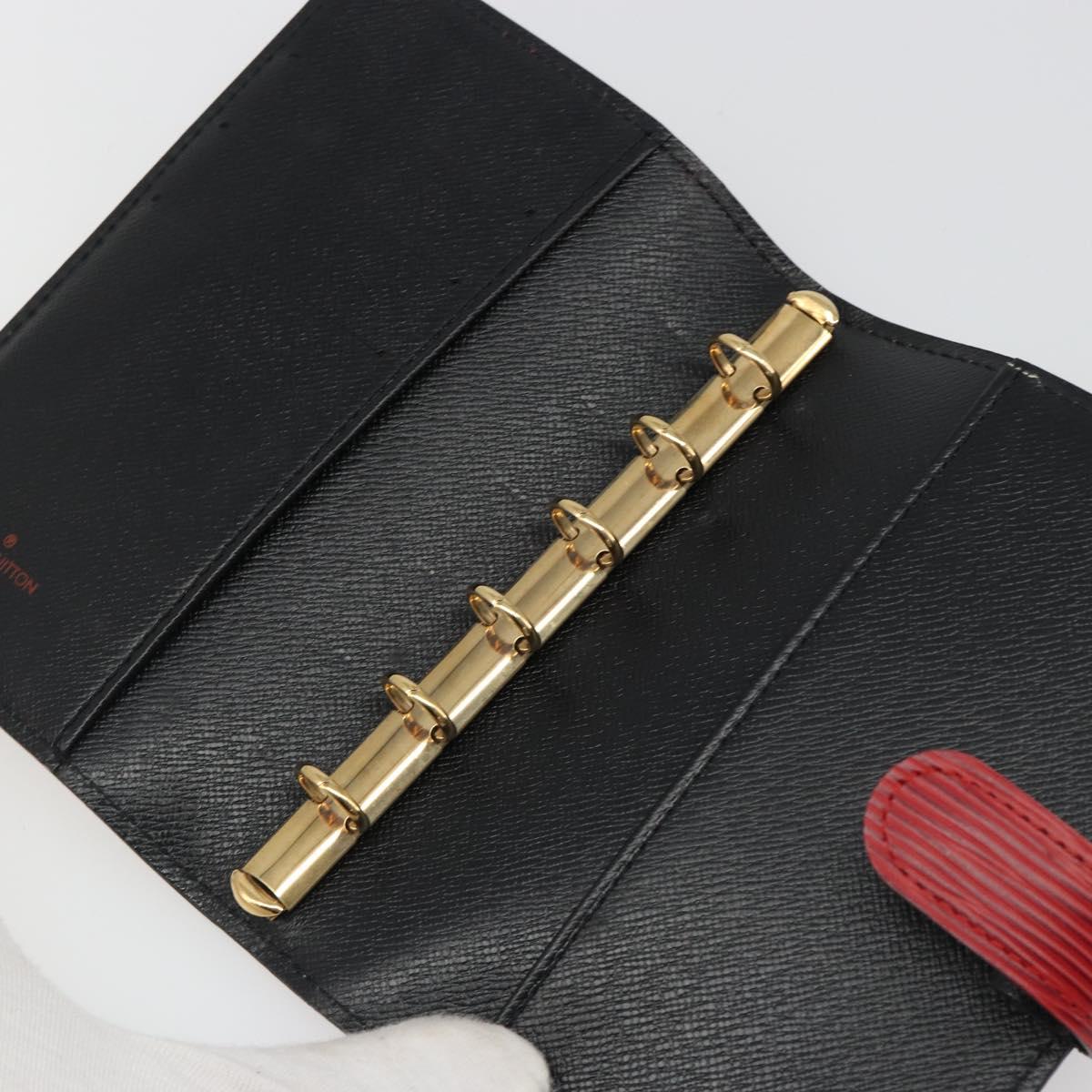 LOUIS VUITTON Epi Agenda PM Day Planner Cover Red R20057 LV Auth mr2626