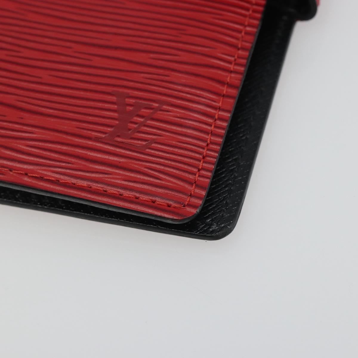 LOUIS VUITTON Epi Agenda PM Day Planner Cover Red R20057 LV Auth mr2626