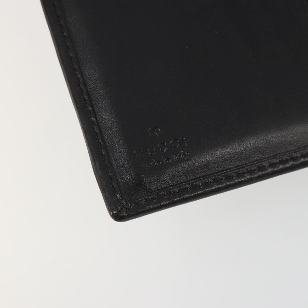 GUCCI GG Canvas Day Planner Cover Brown Silver Auth mr2627A