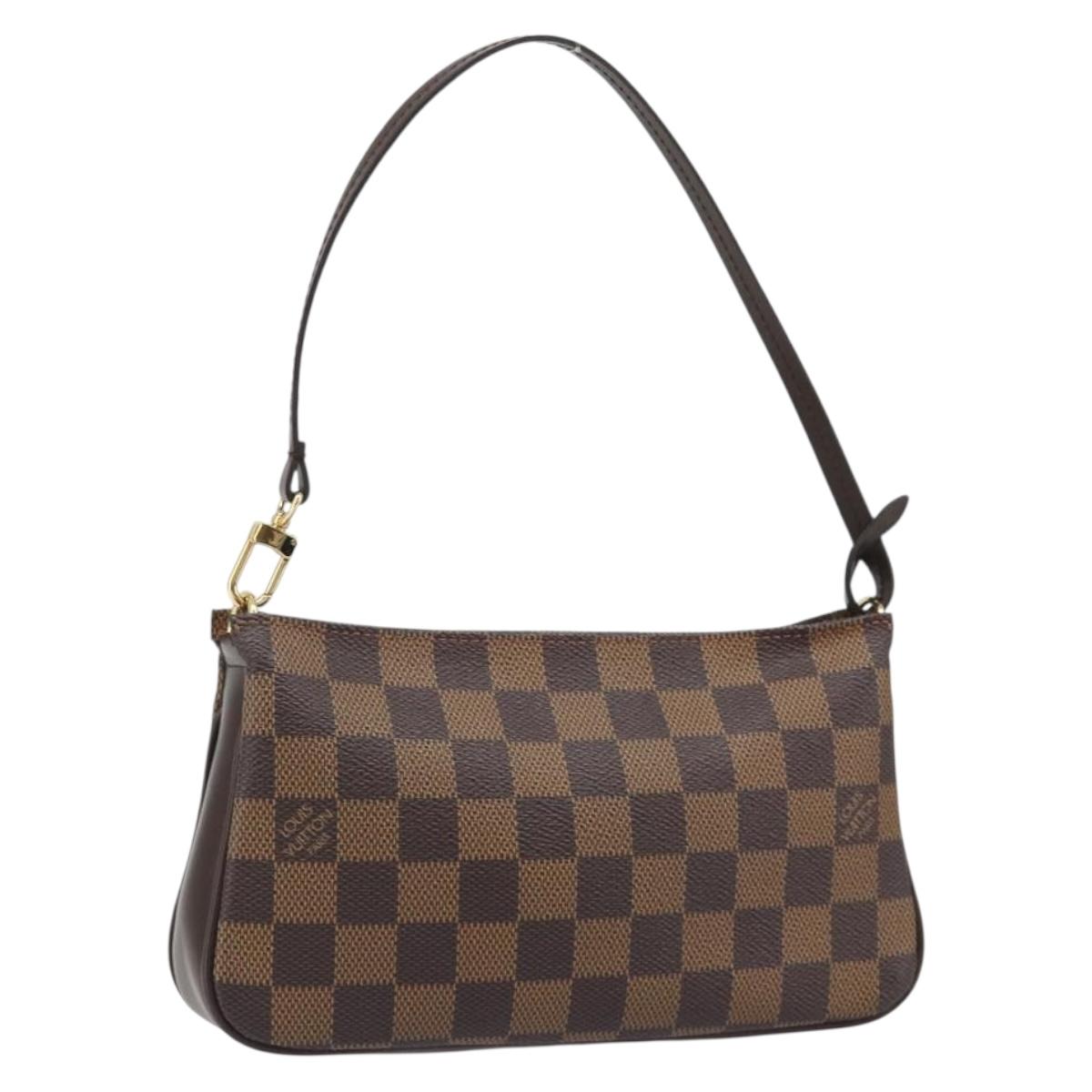 LOUIS VUITTON Damier Ebene Navona Accessory Pouch N51983 LV Auth mr2628V