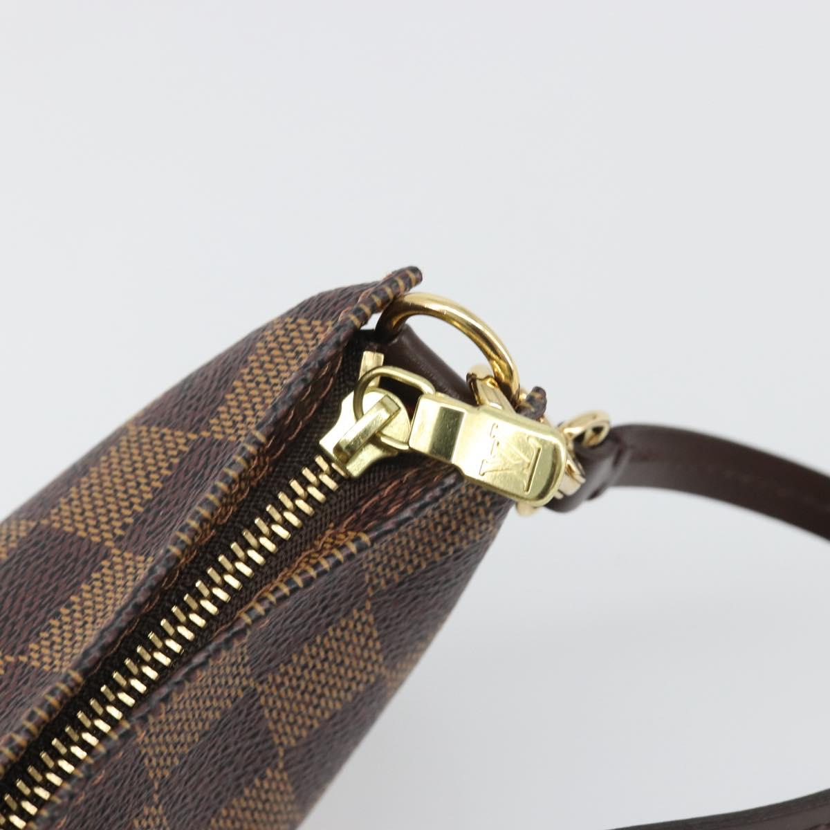 LOUIS VUITTON Damier Ebene Navona Accessory Pouch N51983 LV Auth mr2628V