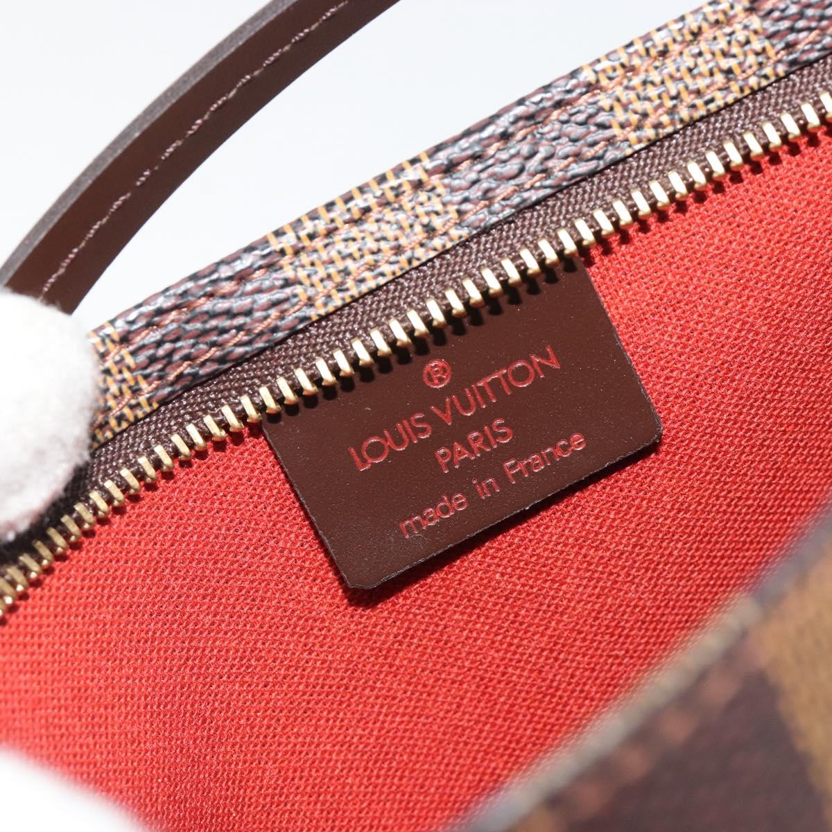 LOUIS VUITTON Damier Ebene Navona Accessory Pouch N51983 LV Auth mr2628V