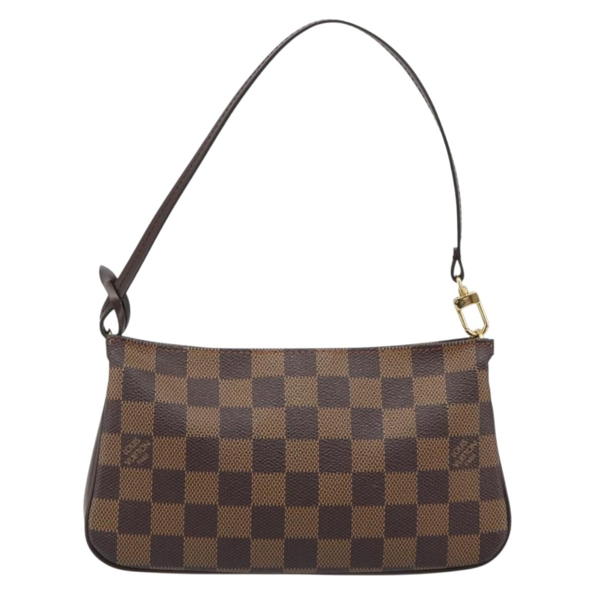LOUIS VUITTON Damier Ebene Navona Accessory Pouch N51983 LV Auth mr2628V