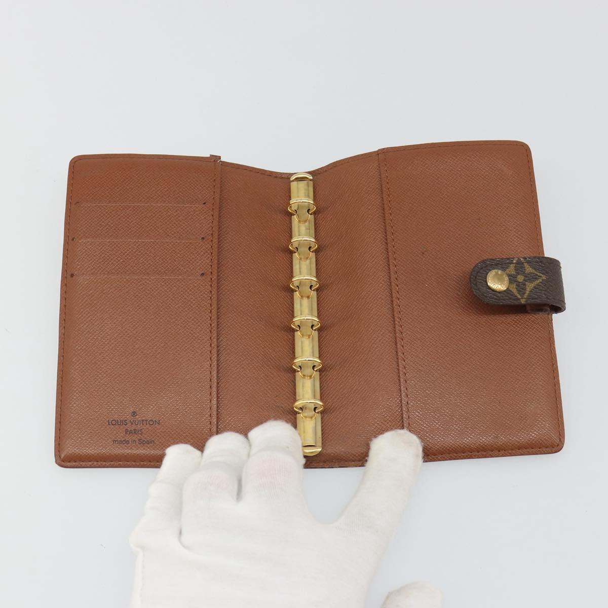 LOUIS VUITTON Monogram Agenda PM Day Planner Cover R20005 LV Auth mr2629