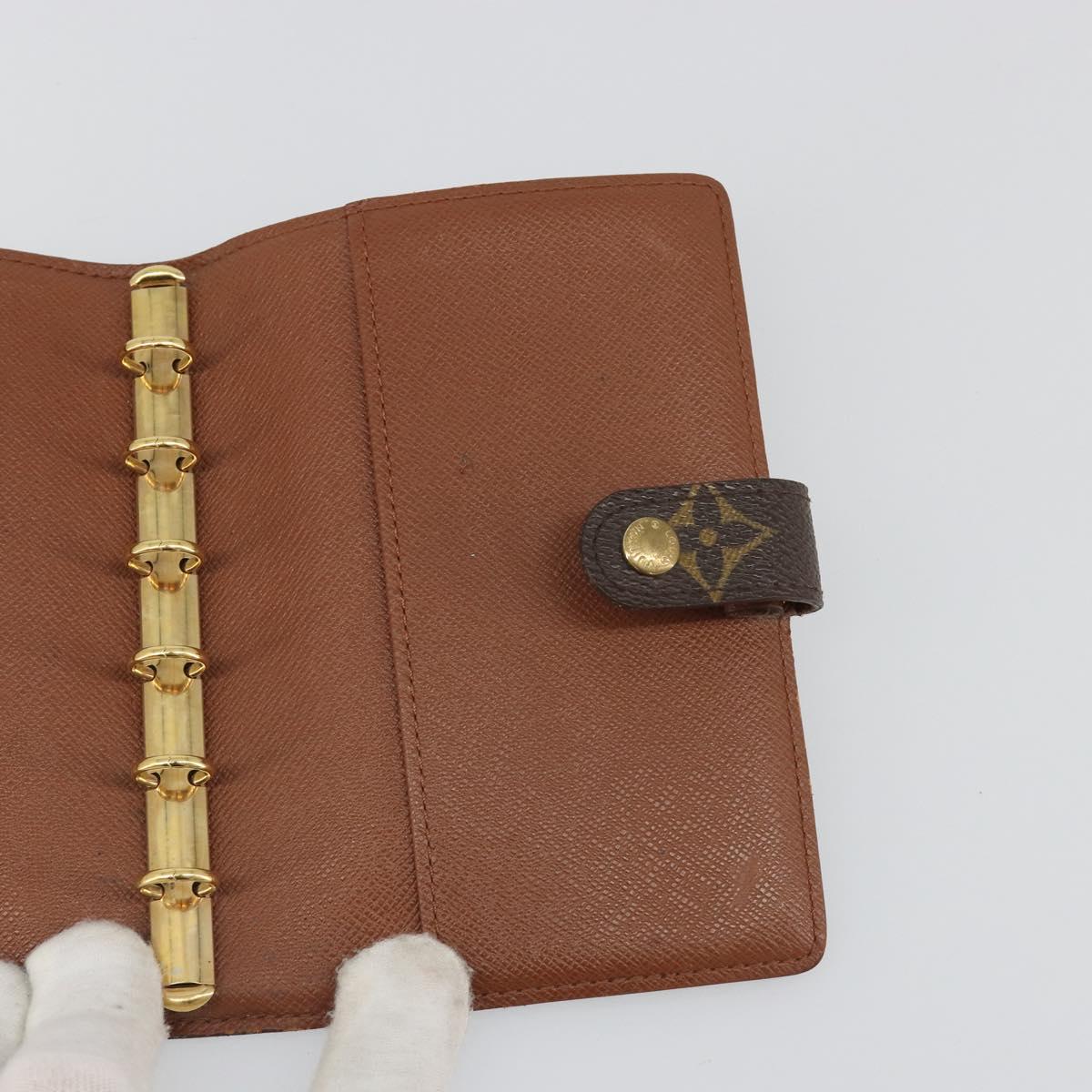 LOUIS VUITTON Monogram Agenda PM Day Planner Cover R20005 LV Auth mr2629