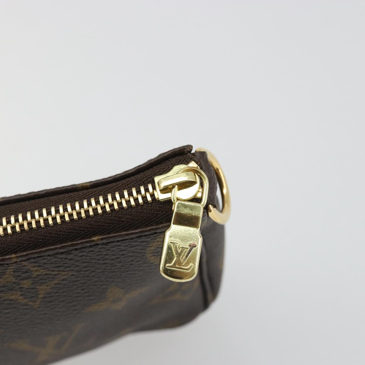LOUIS VUITTON Monogram Mini Pochette Accessoires Pouch N41667 LV Auth mr2632