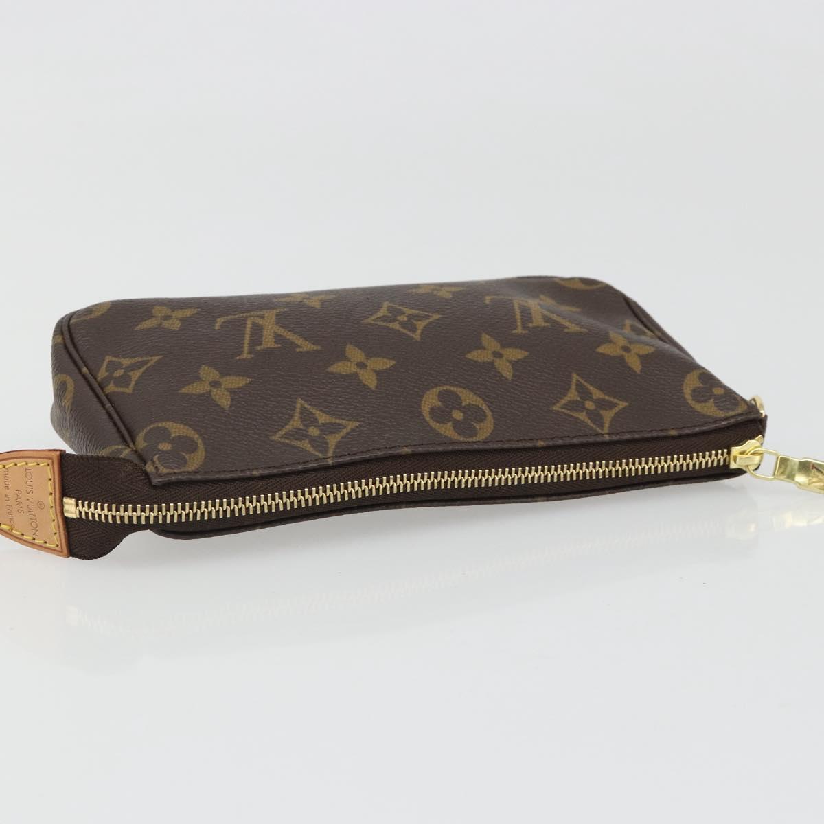 LOUIS VUITTON Monogram Mini Pochette Accessoires Pouch N41667 LV Auth mr2632