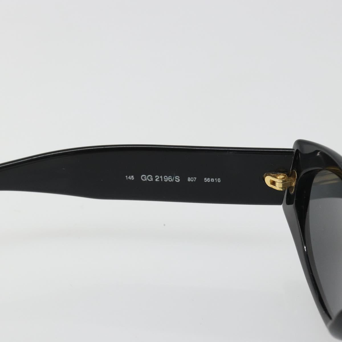 GUCCI Sunglasses plastic Black Auth mr2633A