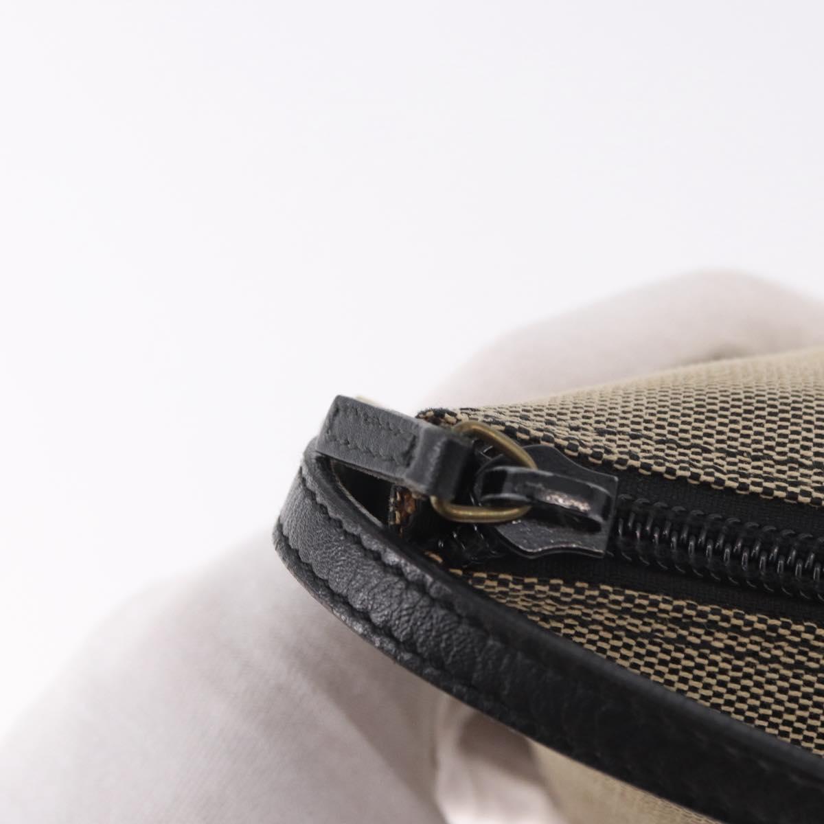 GUCCI Hand Bag Canvas Khaki Gold 07198 Auth mr2638