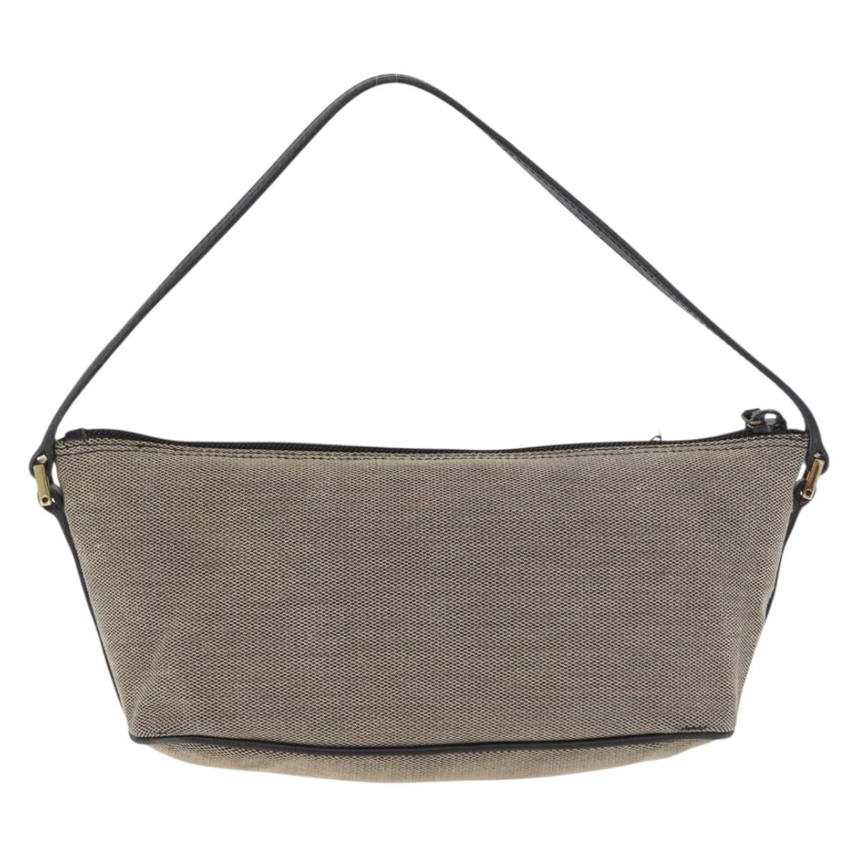 GUCCI Hand Bag Canvas Khaki Gold 07198 Auth mr2638