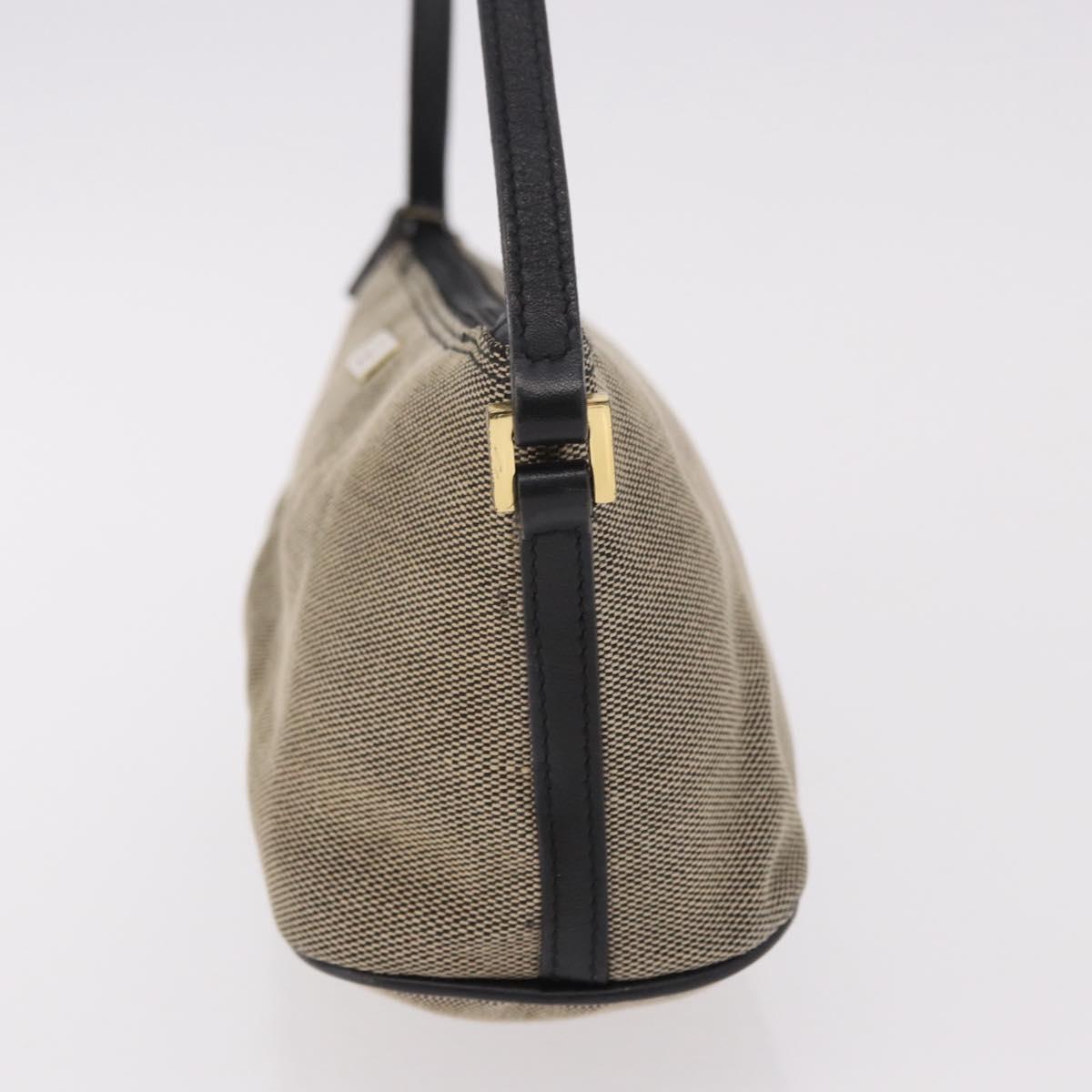 GUCCI Hand Bag Canvas Khaki Gold 07198 Auth mr2638