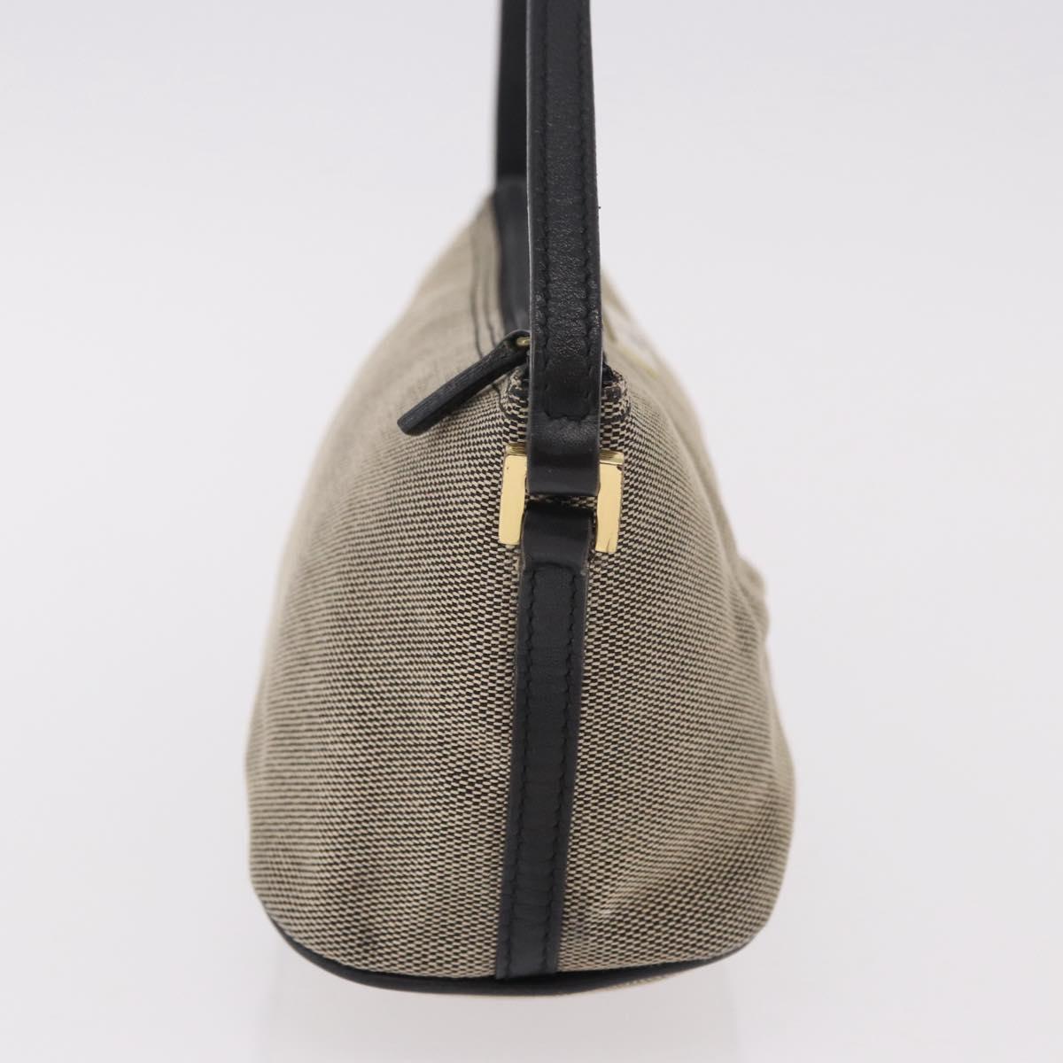 GUCCI Hand Bag Canvas Khaki Gold 07198 Auth mr2638