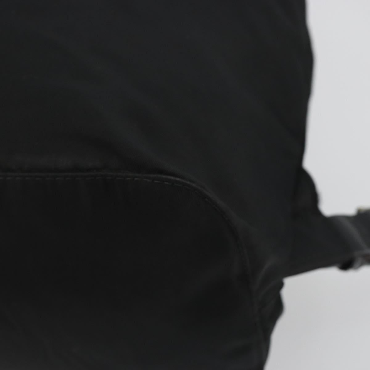 PRADA Backpack Nylon Black Silver Auth mr2651