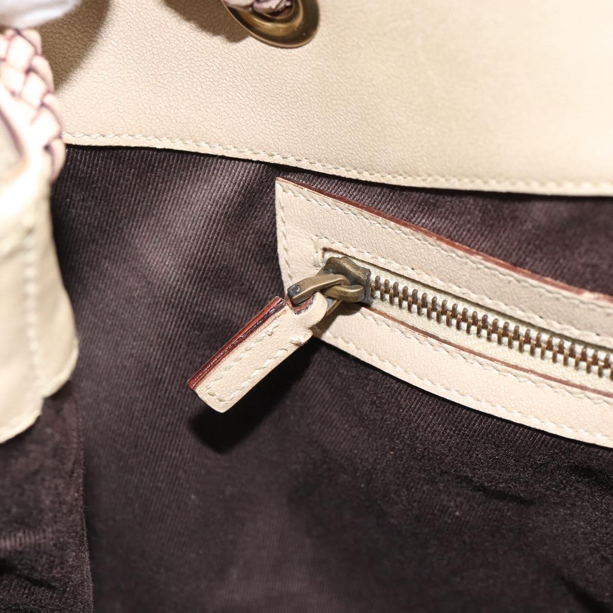GUCCI GG Canvas Tote Bag Beige Gold 109141 Auth mr2652
