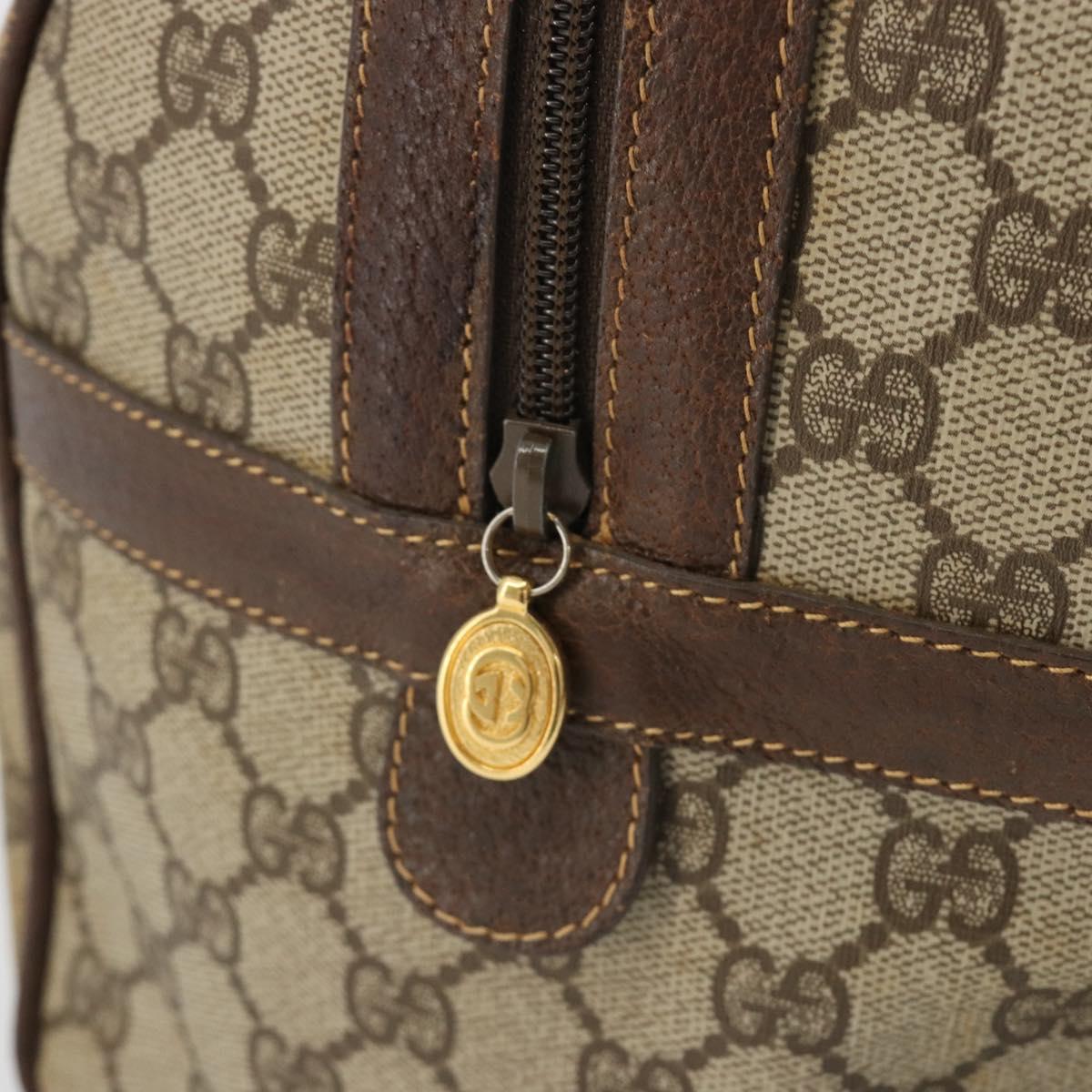GUCCI GG Supreme Web Sherry Line Bag PVC Beige Gold 002 40 0168 Auth mr2654