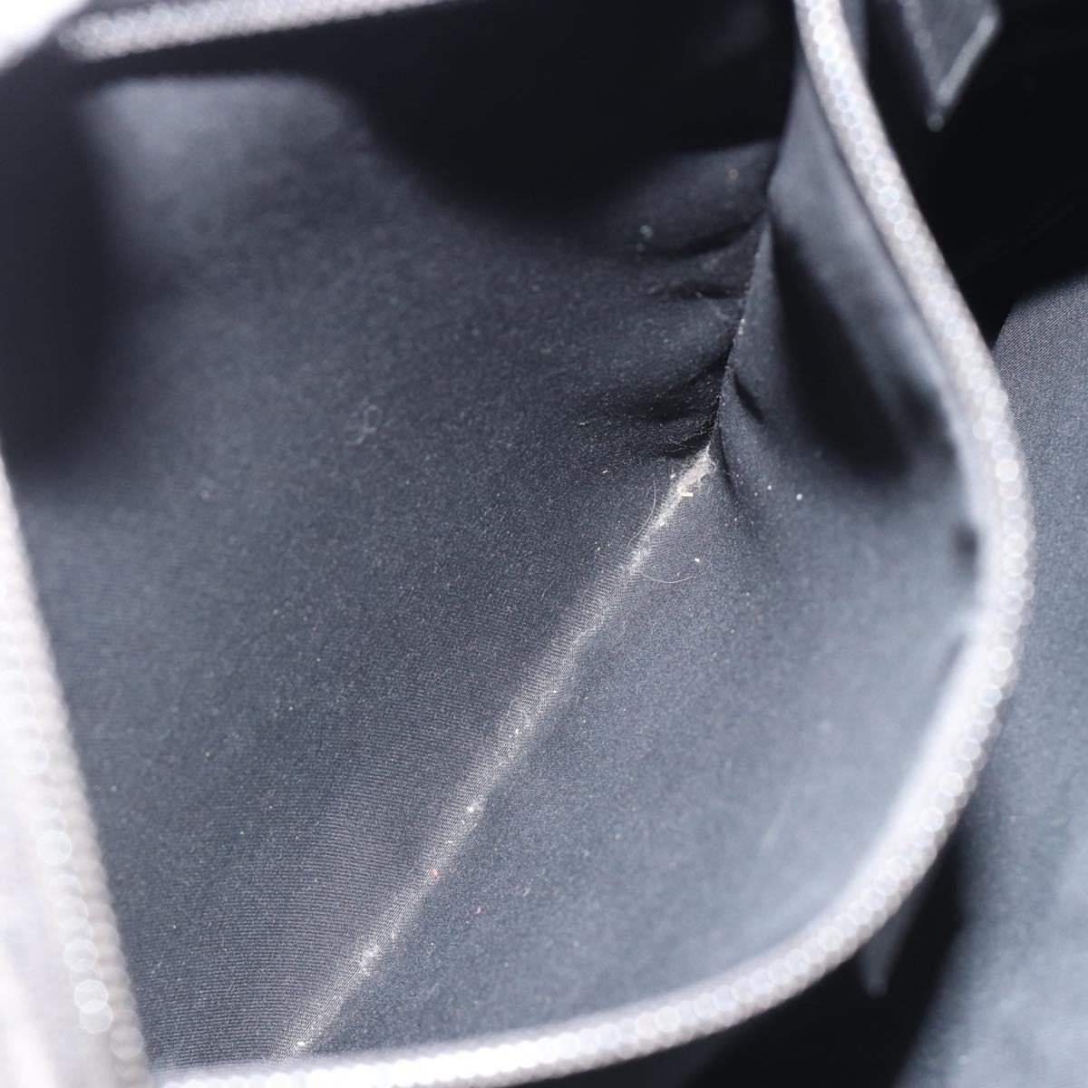 GUCCI GG Canvas Tote Bag Denim Black Silver 180450 Auth mr2658