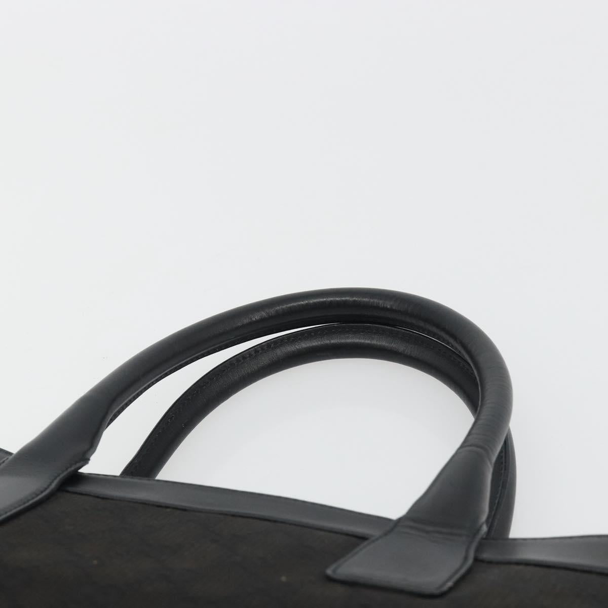 GUCCI GG Canvas Tote Bag Black Silver 002 1119 Auth mr2660