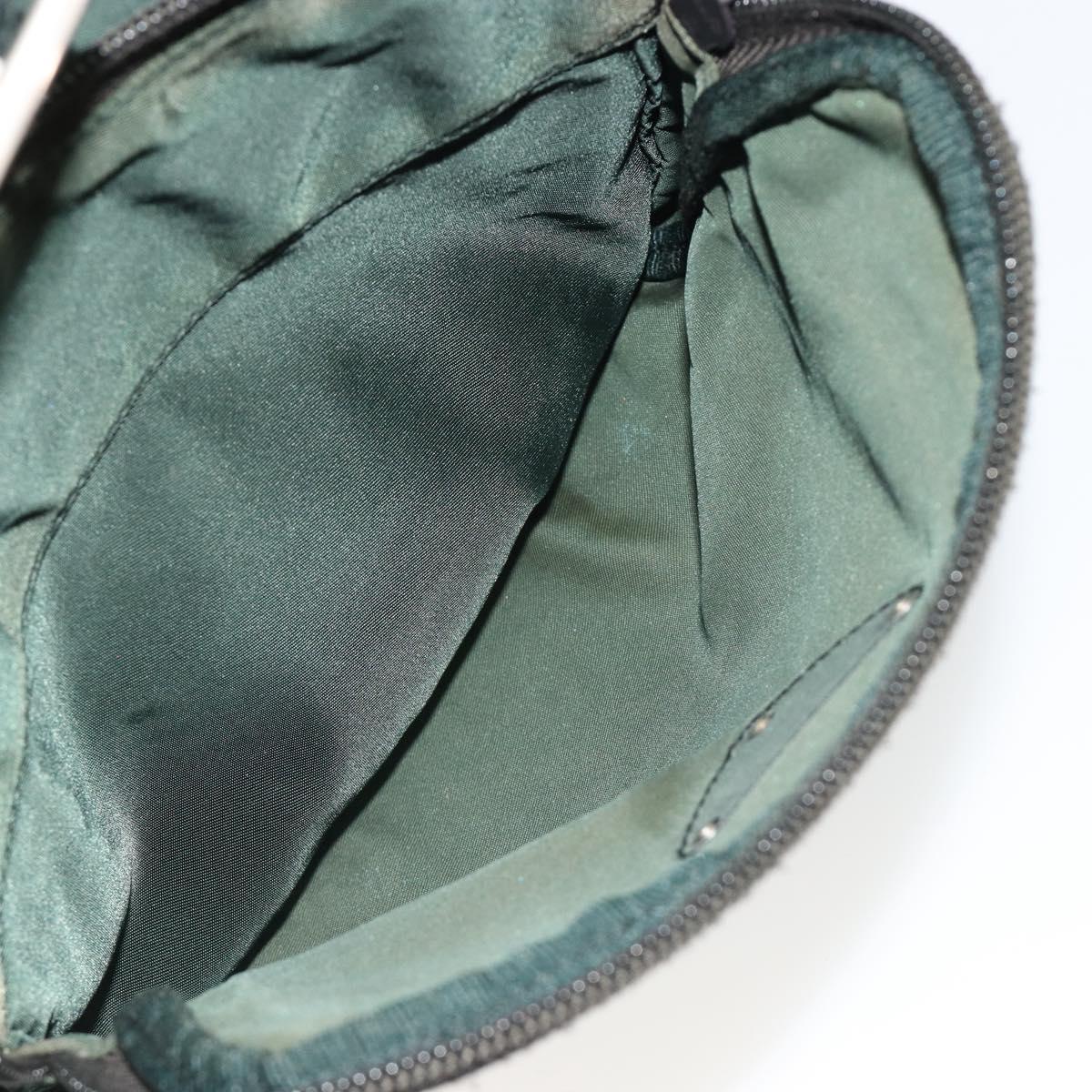 PRADA Backpack Nylon Green Silver Auth mr2668