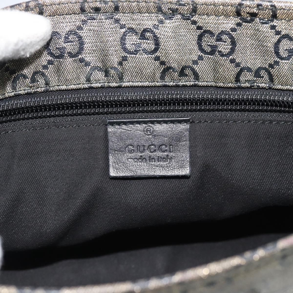 GUCCI GG Crystal Shoulder Bag Coated Canvas Gold 189749 Auth mr2671