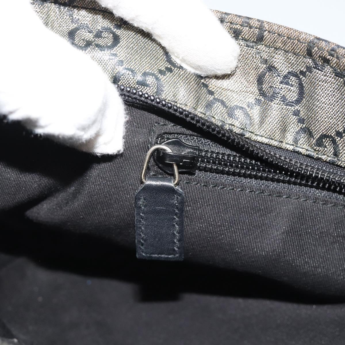 GUCCI GG Crystal Shoulder Bag Coated Canvas Gold 189749 Auth mr2671