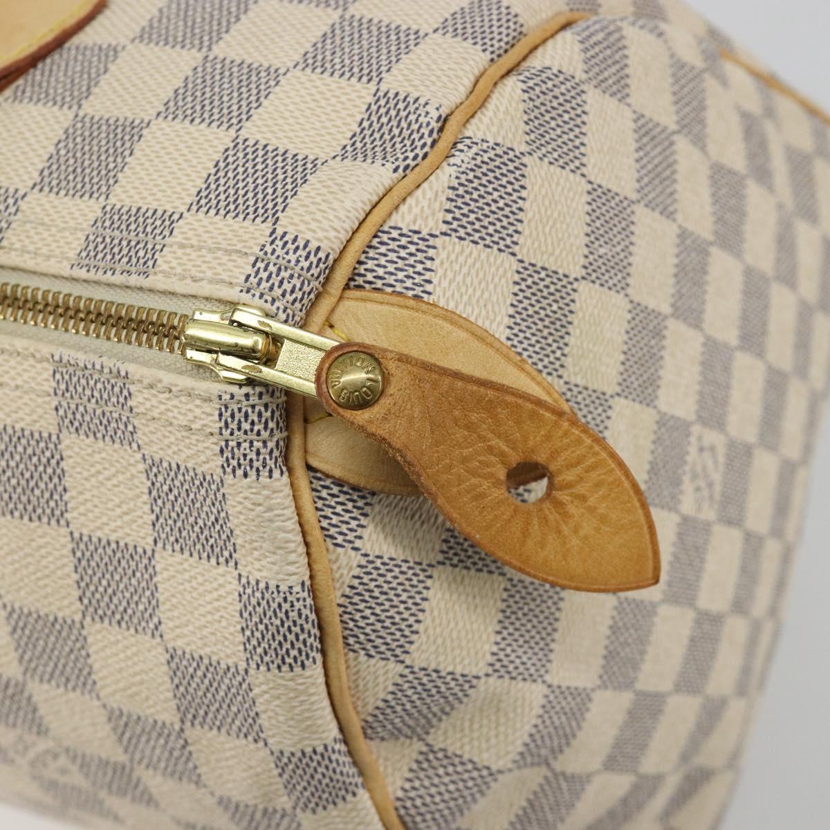 LOUIS VUITTON Damier Azur Speedy 30 Hand Bag N41533 LV Auth mr2674A
