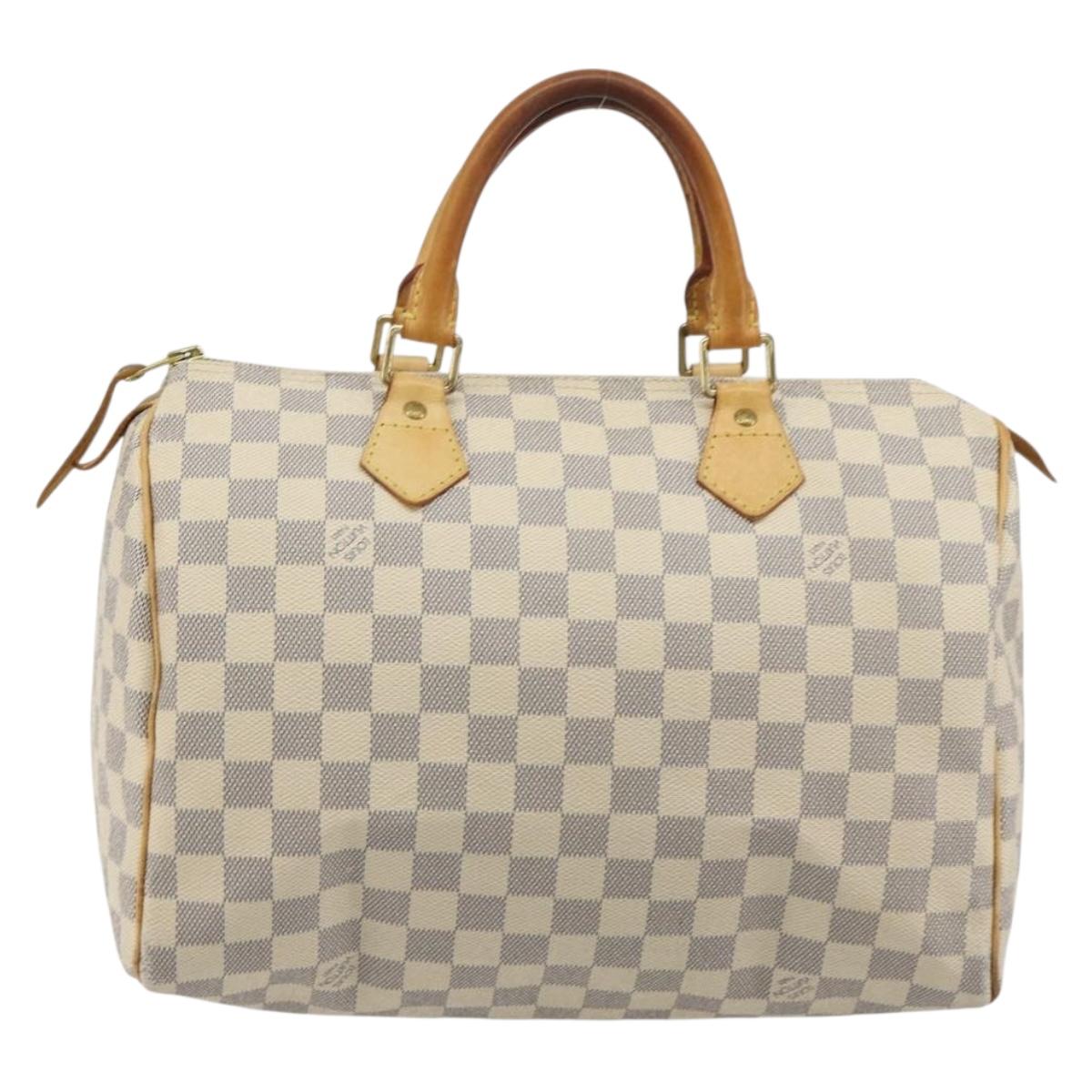 LOUIS VUITTON Damier Azur Speedy 30 Hand Bag N41533 LV Auth mr2674A