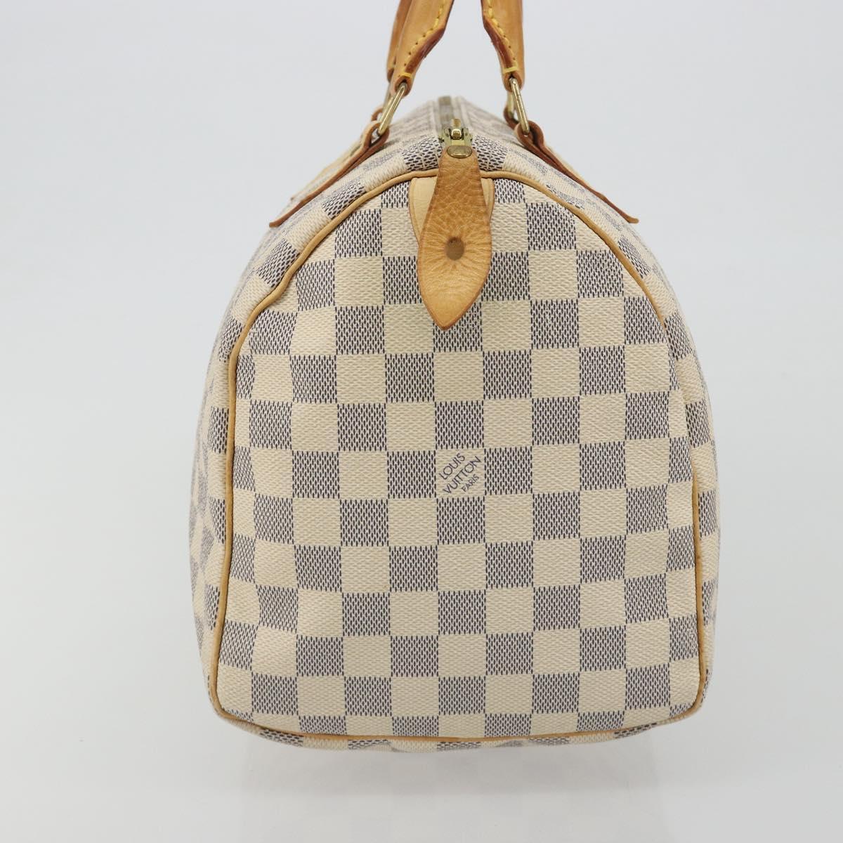 LOUIS VUITTON Damier Azur Speedy 30 Hand Bag N41533 LV Auth mr2674A