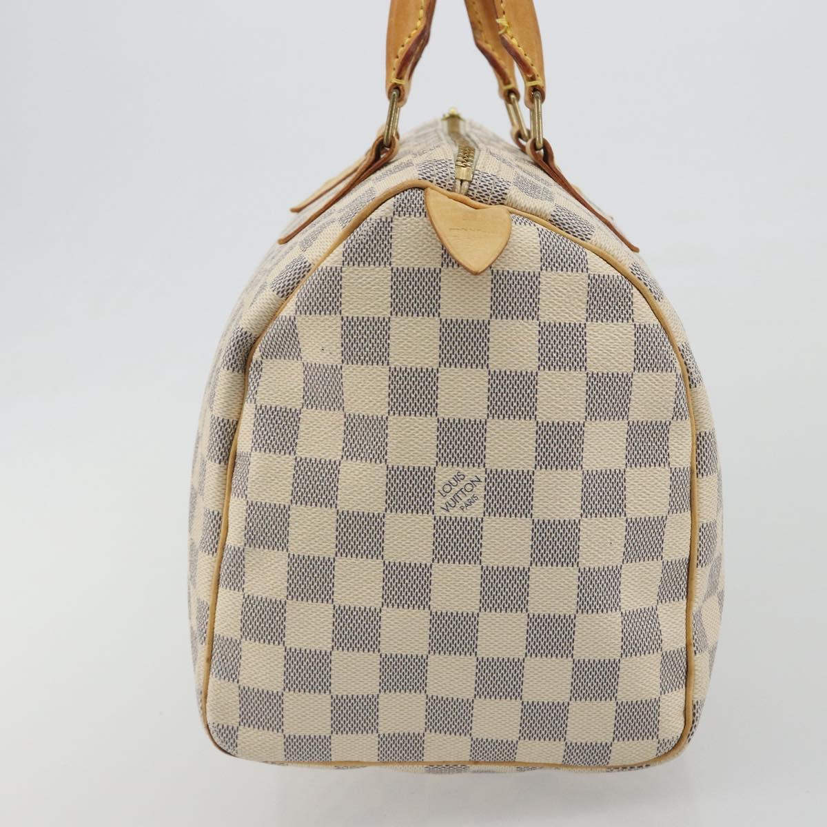LOUIS VUITTON Damier Azur Speedy 30 Hand Bag N41533 LV Auth mr2674A
