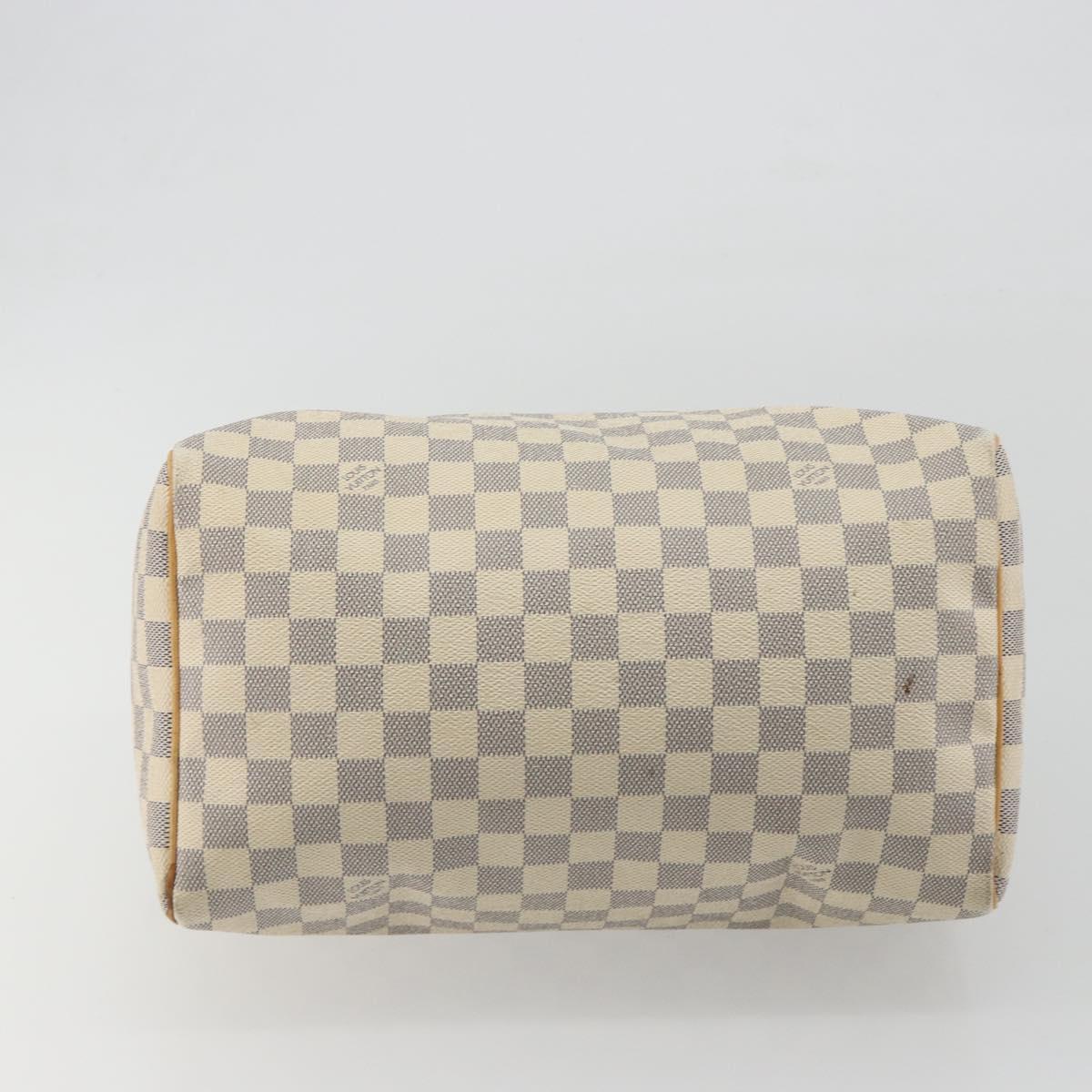LOUIS VUITTON Damier Azur Speedy 30 Hand Bag N41533 LV Auth mr2674A
